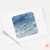Pierre-Auguste Renoir - Zeegezicht Vierkante Sticker (Envelop)