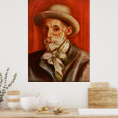Pierre-Auguste Renoir - Zelfportret voor Schone Ku Poster (Keuken)
