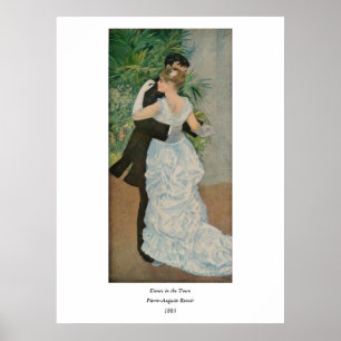 Pierre-Auguste Renoir's Dance in de stad (1883) Poster