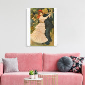 Pierre-Auguste Renoir's Dance te Bougival (1883) Canvas Afdruk (Insitu (Woonkamer))