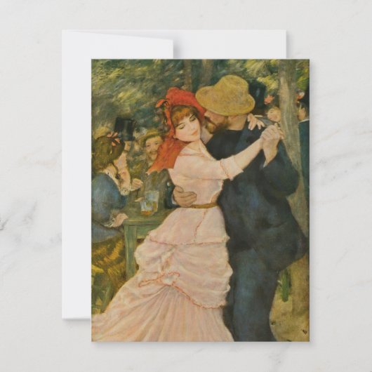 Pierre-Auguste Renoir's Dance te Bougival (1883) Kaart (Voorkant)