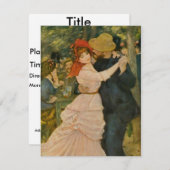 Pierre-Auguste Renoir's Dance te Bougival (1883) Kaart (Voorkant / Achterkant)