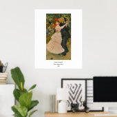Pierre-Auguste Renoir's Dance te Bougival (1883) Poster (Thuiskantoor)
