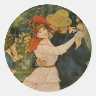 Pierre-Auguste Renoir's Dance te Bougival (1883) Ronde Sticker