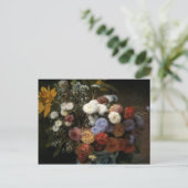 Pierre-Auguste Renoir's Flowers in a Vase (1869) Briefkaart (Staand voorkant)