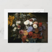 Pierre-Auguste Renoir's Flowers in a Vase (1869) Briefkaart (Voorkant / Achterkant)