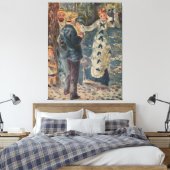 Pierre-Auguste Renoir's The Swing (1876) Canvas Afdruk (Insitu (Slaapkamer))