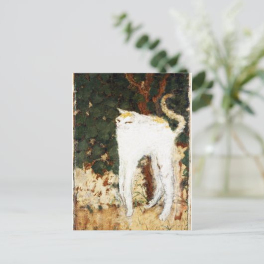 Pierre Bonnard, The White Cat, 1894 Briefkaart (Staand voorkant)