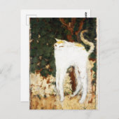 Pierre Bonnard, The White Cat, 1894 Briefkaart (Voorkant / Achterkant)