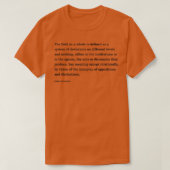 Pierre Bourdieu Quote Het veld als geheel is defi T-shirt (Design voorkant)