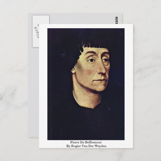 Pierre De Beffremont door Rogier Van Der Weyden Briefkaart (Voorkant / Achterkant)