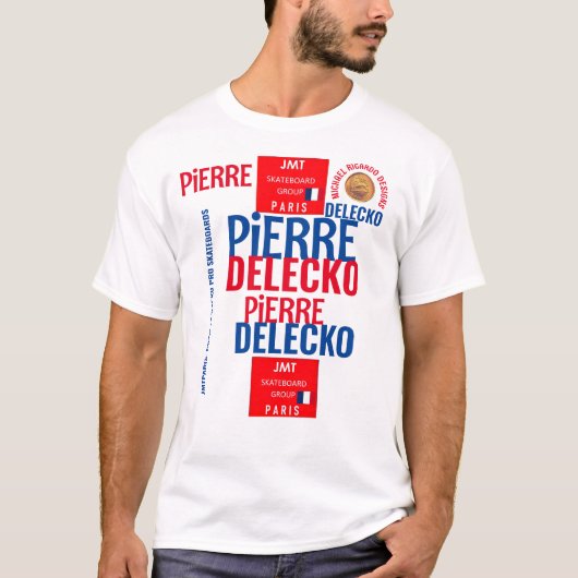 PIERRE DELECKO JMT PARIS MANNEN T-SHIRT (Voorkant)