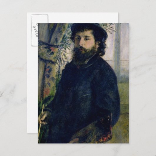 Pierre een Renoir | Portret van Claude Monet Briefkaart (Voorkant / Achterkant)