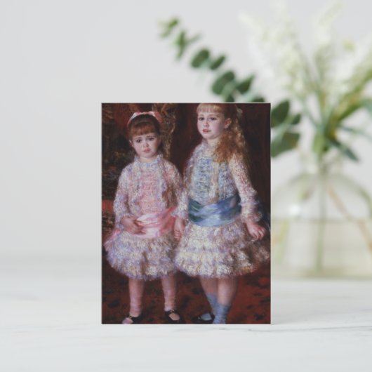 Pierre een Roze en Blauwe Renoir | Briefkaart (Staand voorkant)