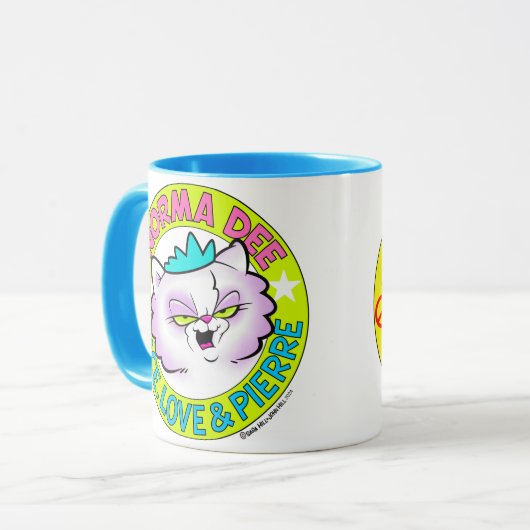 Pierre en Norma Dee Logo Mok (Voorkant links)