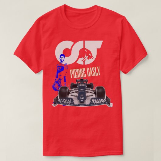 Pierre Gasly Racing Driver T-shirt (Design voorkant)