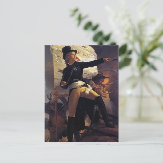 Pierre Guerin- Henri de La Rochejaquelein Briefkaart (Staand voorkant)