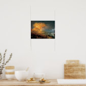 Pierre-Jacques Volaire over de uitbarsting van Ves Poster (Keuken)