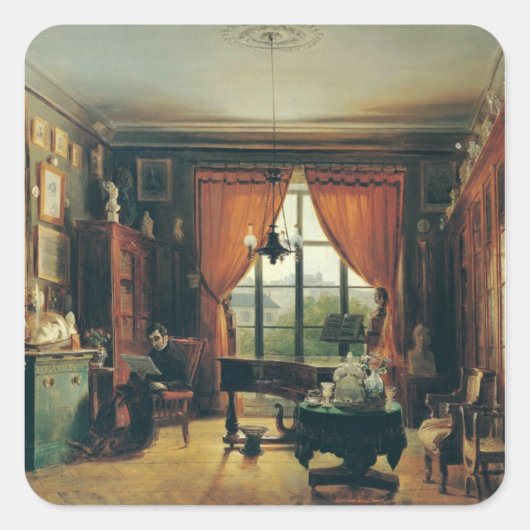 Pierre-Joseph-Guillaume Zimmermann Vierkante Sticker (Voorkant)