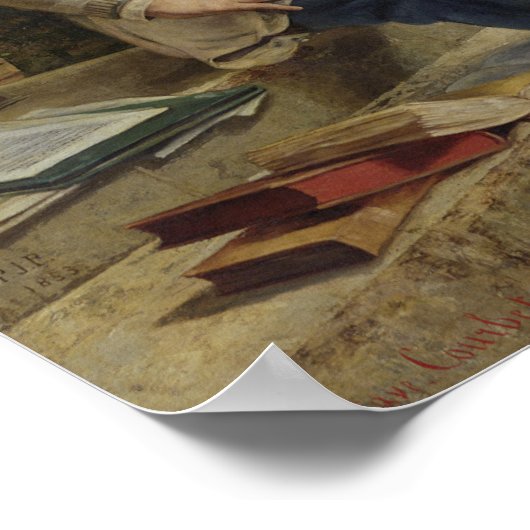 Pierre Joseph Proudhon en zijn kinderen Poster (Hoek)