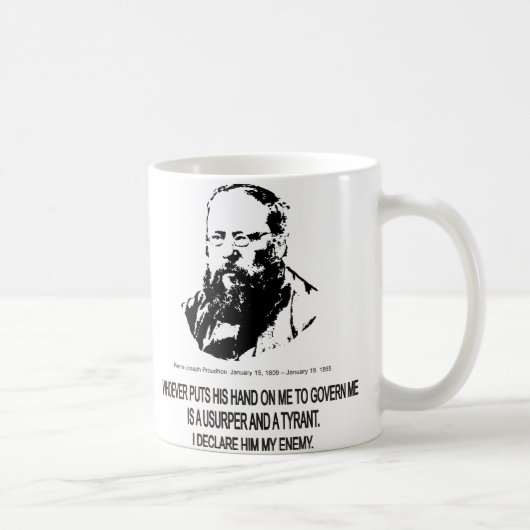 Pierre-Joseph Proudhon Koffiemok (Rechts)