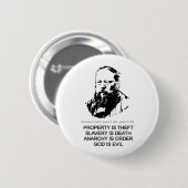 Pierre-Joseph Proudhon Ronde Button 5,7 Cm (Voorkant /achterkant)
