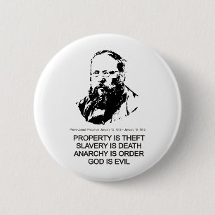 Pierre-Joseph Proudhon Ronde Button 5,7 Cm