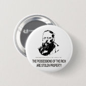 Pierre-Joseph Proudhon Ronde Button 5,7 Cm (Voorkant /achterkant)