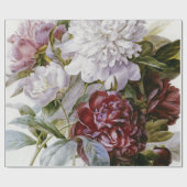 Pierre Joseph Redoute - A Bouquet Peonies Cadeaupapier (Vlak)