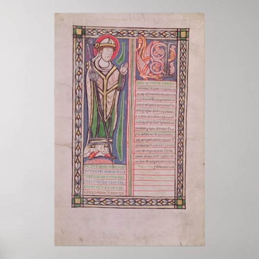 Pierre Lombard bisschop van Parijs Poster (Voorkant)