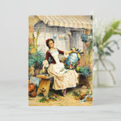 Pierre Outin - Het Paasei, schilderij Kaart (Staand voorkant)