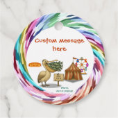 Pierre pelican's brilliant beak bedankjes labels (Voorkant)