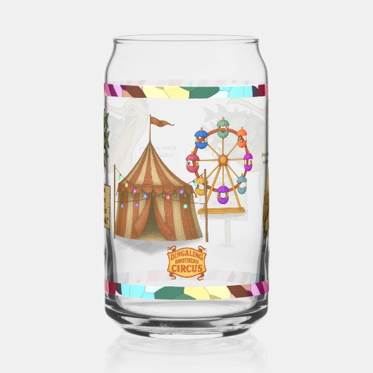 Pierre pelican's brilliant beak blikvorm glas (Links)