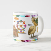 Pierre pelican's brilliant beak grote koffiekop (Voorkant rechts)