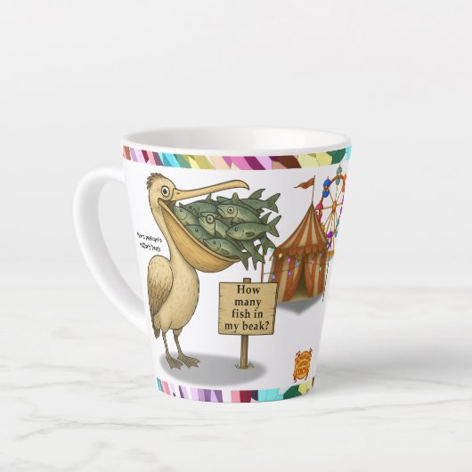 Pierre pelican's brilliant beak latte mok (Linkerhoek)