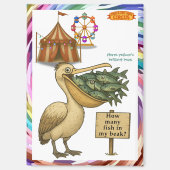 Pierre pelican's brilliant beak magneet (Voorkant)