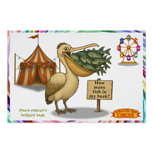 Pierre pelican's brilliant beak perfect poster (Voorkant)