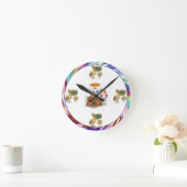 Pierre pelican's brilliant beak ronde klok (Huis)