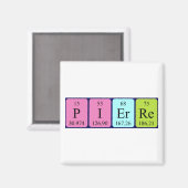 Pierre Periodtable name magnet (Voorkant / Achterkant)
