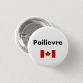 Pierre Poilievre Canada Canadese vlag Lichtkleur Ronde Button 3,2 Cm (Voorkant /achterkant)