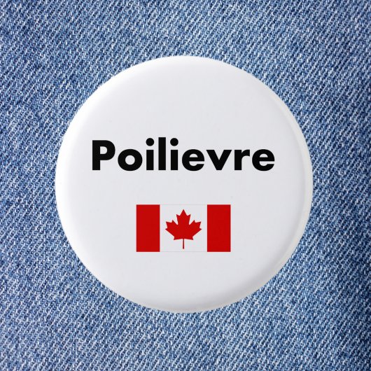 Pierre Poilievre Canada Canadese vlag Lichtkleur Ronde Button 3,2 Cm