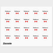Pierre Poilievre Canada Canadese vlag Lichtkleur Ronde Sticker (Vel)