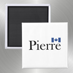 Pierre Poilievre met officiële vlag van Canada Magneet