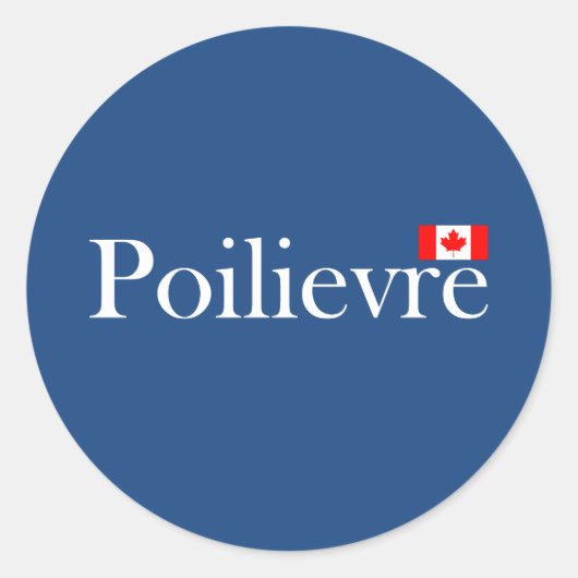 Pierre Poilievre Officiële Canadese Sticker (Voorkant)