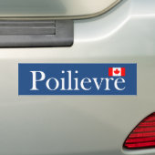 Pierre Poilievre Officiële Canadese vlag Donkere k Bumpersticker (Op auto)