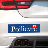Pierre Poilievre Officiële Canadese vlag Donkere k Bumpersticker