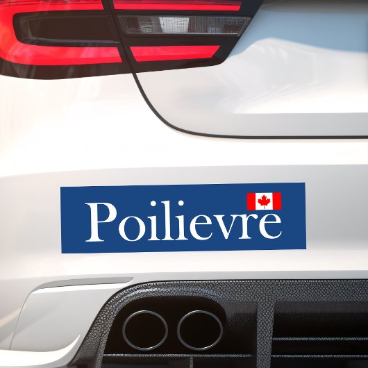 Pierre Poilievre Officiële Canadese vlag Donkere k Bumpersticker
