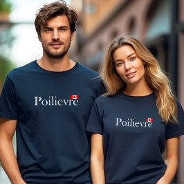 Pierre Poilievre Officiële Canadese vlag Donkere k T-shirt