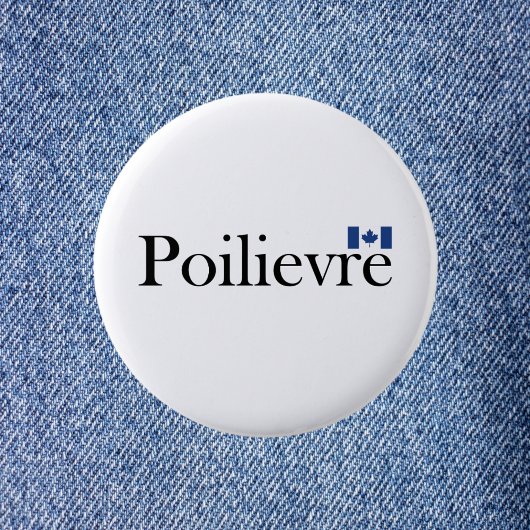 Pierre Poilievre Officiële Canadese vlag Ronde Button 5,7 Cm