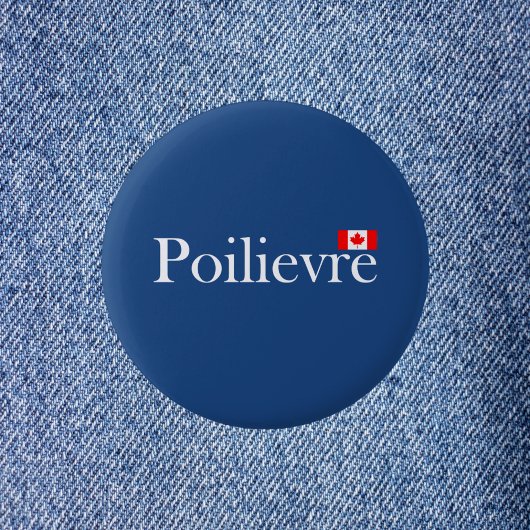 Pierre Poilievre Officiële Canadese vlag Ronde Button 5,7 Cm